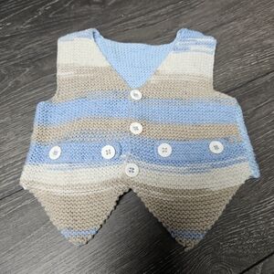 Baby crochet vest